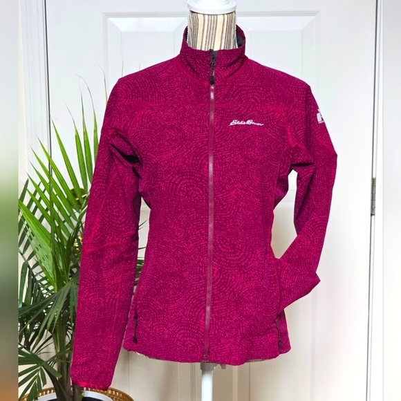 Eddie Bauer First Ascent Fushia Purple Print Women’s Sandstone Jacket Size S - Picture 1 of 7